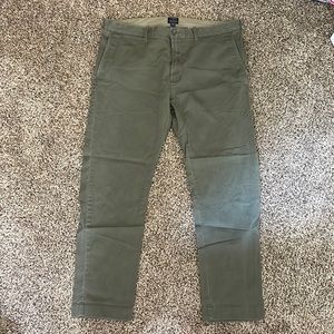 J. Crew Driggs pants olive green 36x30